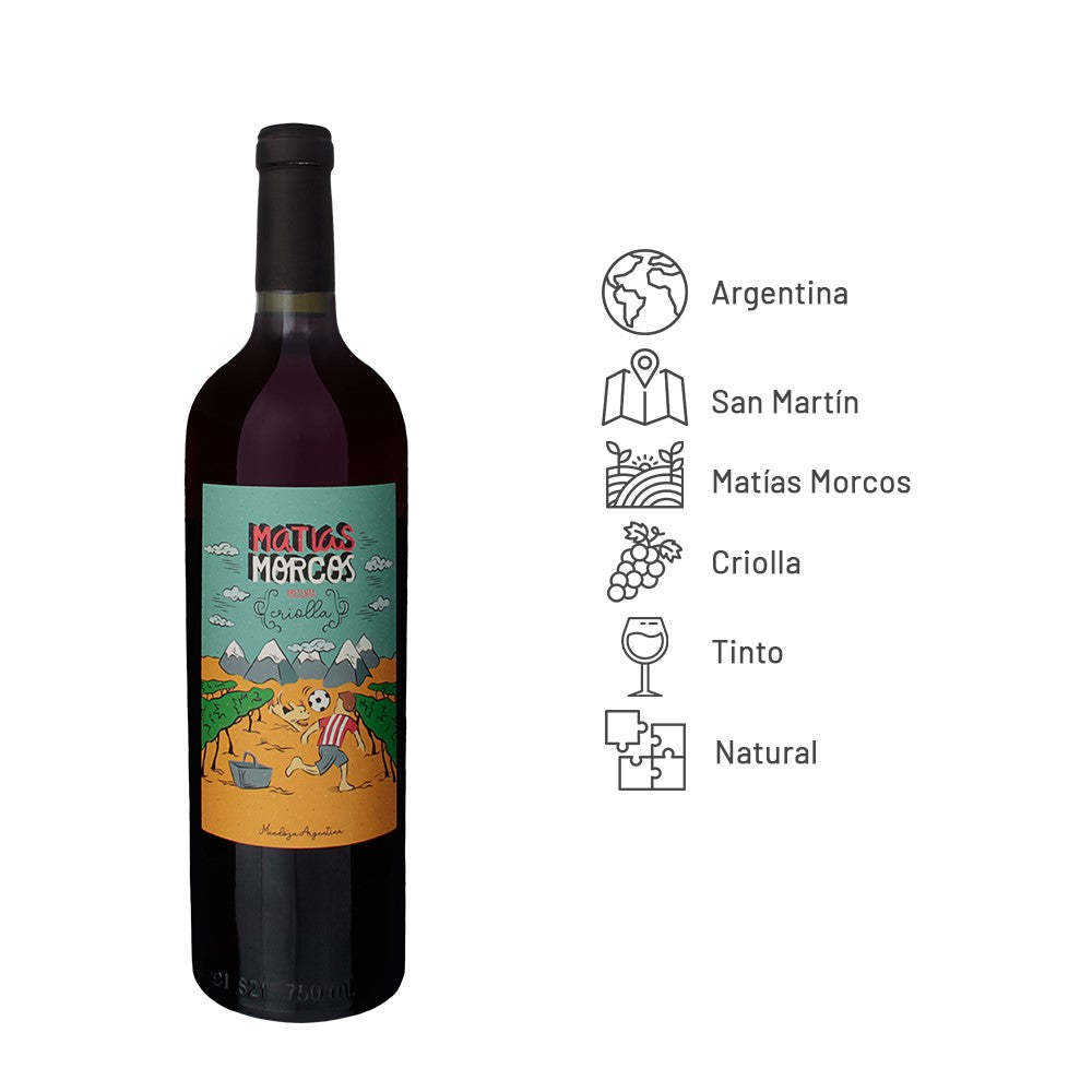 Vinho Tinto Seco Natural Criolla - Matías Morcos