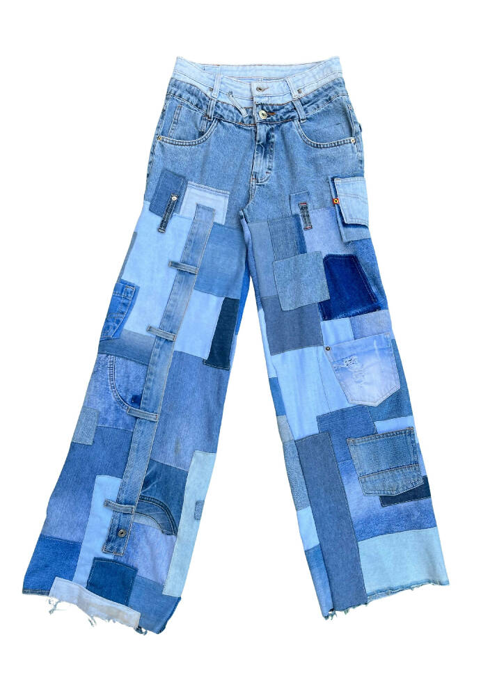 Calça Mosaico Jeans Clara Cós Duplo