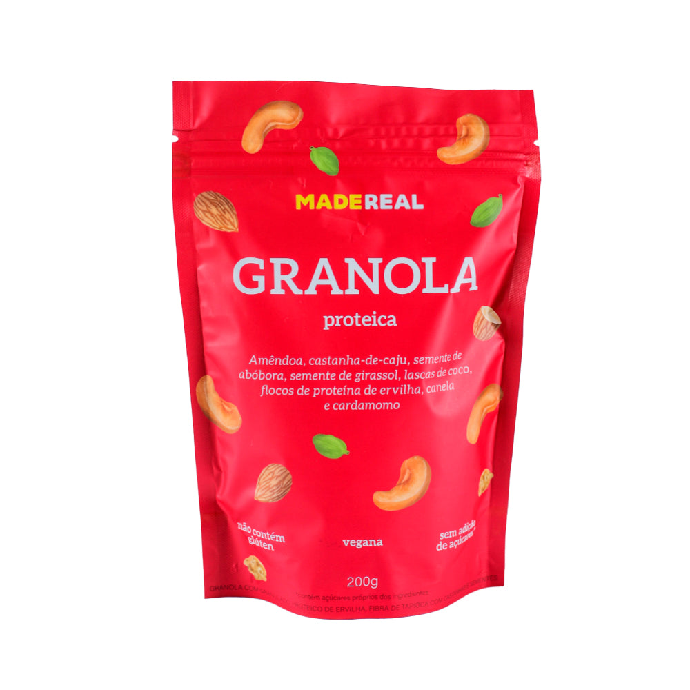 Granola Vegana Proteíca 200g - Made Real