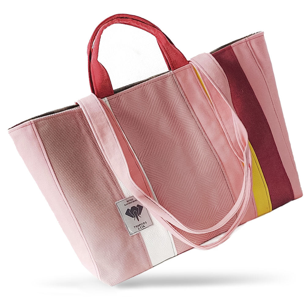 Bolsa Tote Sustentável Rosa - Trapoos & Cia