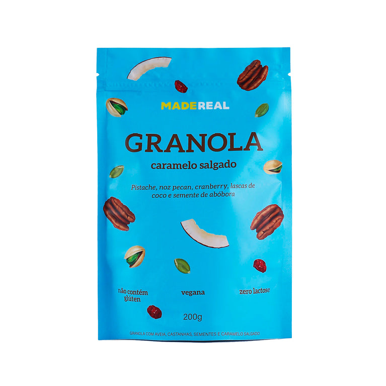 Granola Vegana Caramelo Salgado 200g - Made Real