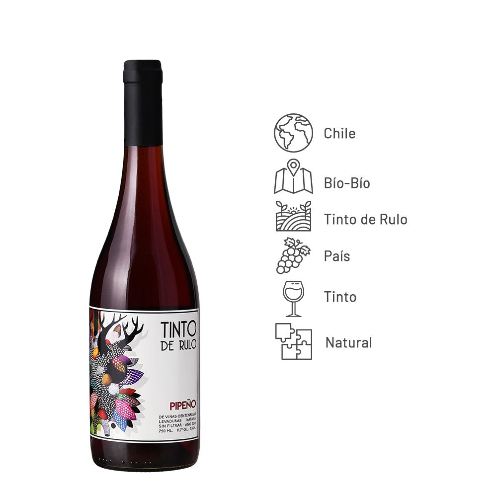 Vinho Orgânico Tinto de Rulo Pipeño