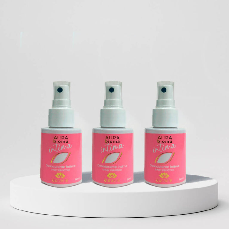 Trio Desodorantes Íntimos com Probióticos - Natural e Vegano - 60ml